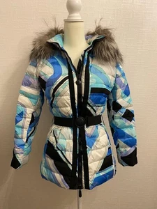 Emilio Pucci Down Coat ML size 34 Length 61 cm made in Romania Women's - Picture 1 of 15