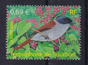 France Year 2003 Overseas Bird Sperling Paradiesschnäpper Maximum Value Mi 3690 - Picture 1 of 1