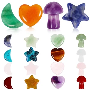  20 Piezas Estrella Luna Piedra Natural Cristal Hongo Forma Cristales Formas - Imagen 1 de 11