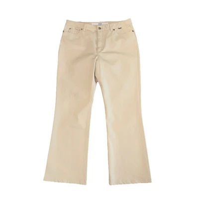 ESCADA SPORT Women ITALY🇮🇹MADE KATE Stretch Pants Mid Rise US Size 14 Ivory - Image 1 of 4