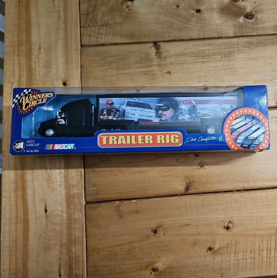 Plataforma de remolque diecast Winner's Circle #3 Earnhardt Sr Forever the Man 1:64 2002 Foto 1 de 3