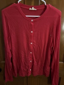 Women’s Madewell Xl Red Cardigan Lightweight  - Picture 1 of 4