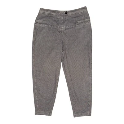 Oska Trousers Womens Size UK 16 Cotton Blend Check Preppy Smart Casual Pants - Image 1 of 4