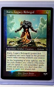 MTG Magic the Gathering MAT The Aftermath Retro Foil #99 Karn Legacy Reforged - Bild 1 von 2