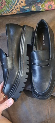 Дамы AMERICAN EAGLE платформе пенни мокасины комфорт коренастый поскользнуться на размер 9 - Изображение 1 из 4