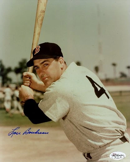 Lou Boudreau Signed Jsa Cert Sticker Authentic Autograph - Image 1 of 1
