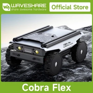 Waveshare Cobra Flex Universal Modular Drive-by-Wire Chassis 4 Wheels 4WD - Afbeelding 1 van 17