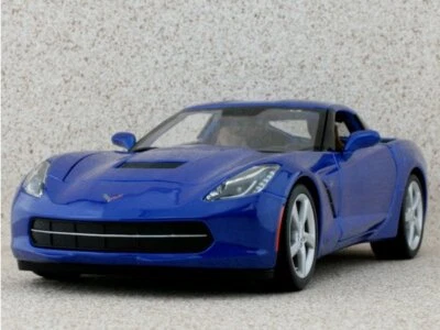 CHEVROLET Corvette Stingray - 2014 - blu metallizzato - Maisto 1:18 - Immagine 1 di 2