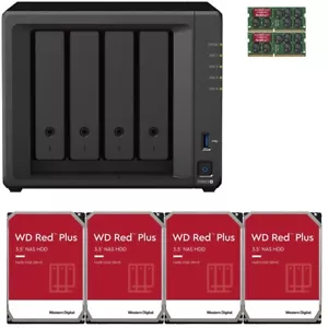 Synology DS923+ 4-Bay 8GB RAM 12TB (4x3TB) WD Red Plus Drives - Picture 1 of 9