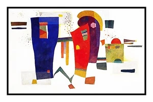 Abstract Kandinsky Accompanied Contrast Counted X Stitch Chart Pattern - Picture 1 of 3