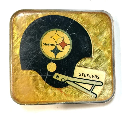 Pittsburgh Steelers RARE True Vintage early 1980’s Lee brand belt buckle (read) Cover