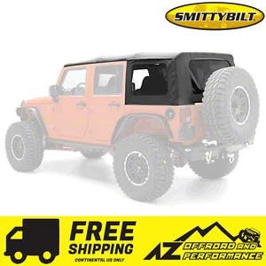 Smittybilt Replacement Soft Top Black Diamond fits 07-09 Jeep Wrangler JK 4 Door - Picture 1 of 2