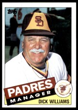 1985 Topps; Dick Williams C Baseball Cards #66