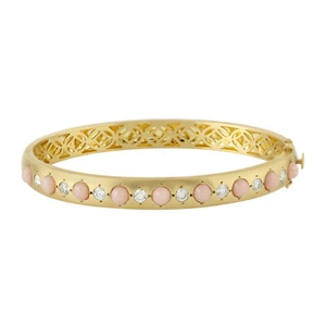Brazles de diamantes de ópalo de 2,62 quilates oro amarillo de 18 K - Imagen 1 de 5