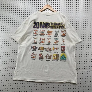 VTG Pussy Cat Funny shirt Mens 2XL White Cat Graphic Quote 25x30.5 - Picture 1 of 18