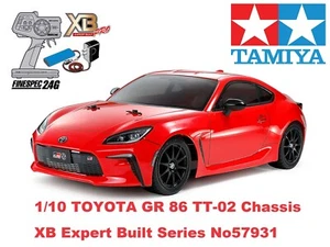 TAMIYA 1/10 XB No.231 TOYOTA GR 86 TT-02 CHASSIS EXPERT BUILT Ready To Run 57931 - Picture 1 of 14