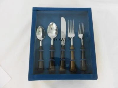 20pc Set Towle Bronze Capital/Capitol Dome Flatware Set Service for 4 Place NEW! - Image 1 of 4