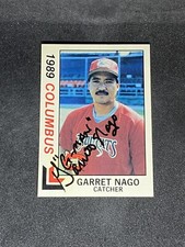 Garrett Nago 1989 Best Columbus Mudcats #3 Auto Autographed Signed Baseball Card