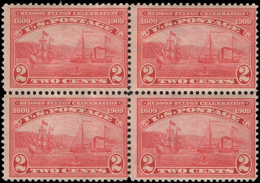 Scott # 372 - Hudson-Fulton Celebration - Block Of 4 - MNH - 1909 - Image 1 of 1