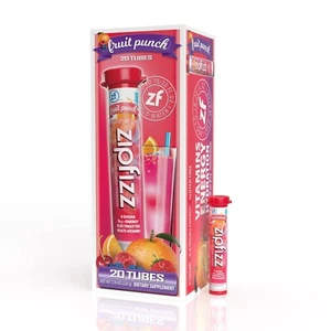 Zipfizz Energy Drink Mix, Electrolyte Hydration Powder Fruit Punch (30 Pack) - Picture 1 of 6