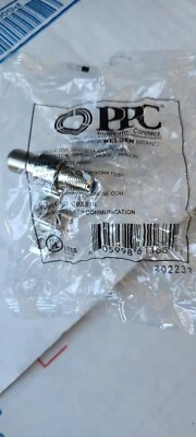 PPC GBS81R 2.5GHz F-Pin Coaxial Grounding Block + 2 Mounting Screws (10 Pack) - Image 1 of 4