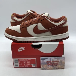 Size 6W - Nike Dunk LX Low Rugged Orange Tan White Black Suede (DZ2710-101) - Picture 1 of 8