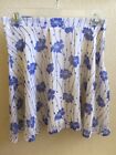 Francesca's Periwinkle & White Skirt A-Line Above Knee  Lined Sz S – Barely Worn
