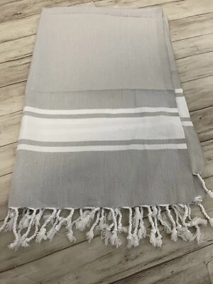 Turkish Towel Cotton Small Bath Beach Hammam Peshtemal Sauna Lightweight N92 - Image 1 of 3