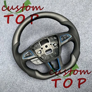 Fit For Ford Focus Escape 2015+ 100% Real Matte Carbon Fiber Steering Wheel - Bild 1 von 8