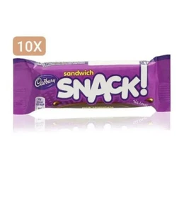 10X Cadbury Sandwich Milch Schokolade Snack - 22 Gramm - Kekse-Milch-Schokolade - Bild 1 von 1
