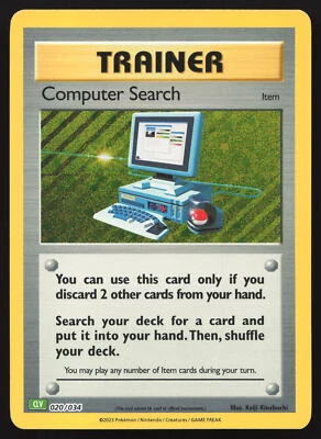 Computer Search - CLV - 020/034 - Holo - Pokemon Trading Card Game Classic - Image 1 of 2