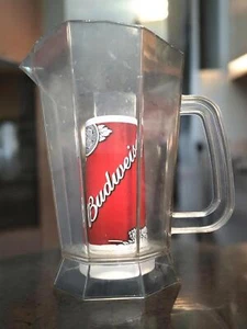 Vintage Budweiser Pitcher w/ Classic Octagonal Design Cookout Beverage  - Picture 1 of 8