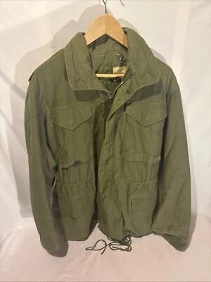 Vintage OG 107 Military M-65 Field Coat Mens Small Jacket Allen Overall Co Hood - Image 1 of 4