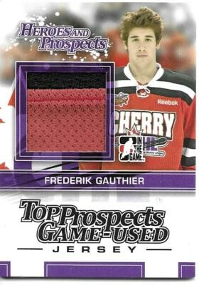 2013-14 ITG Heroes and Prospects FREDERIK GAUTHIER #TPM-10 Jersey Black Version - Image 1 of 2