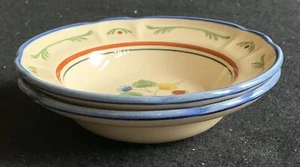 2 Metlox Poppytrail GIGI Rimmed Fruit Dessert Bowls - Picture 1 of 5