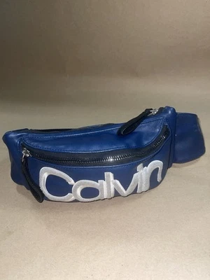 Bolso Cinturón Calvin Klein Tannya Diseñador Logo 3D Azul Marino Combo Foto 1 de 4