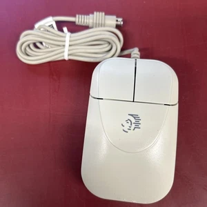 Vintage Packard Bell 2 Button Wheel Mouse PS/2 Connector - vintage ball mouse - Picture 1 of 4