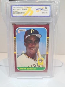 WCG GEM MINT 10 BARRY BONDS 1987 DONRUSS OPENING DAY RC⚾️⚾️⚾️⚾️⚾️⚾️⚾️⚾️ (G149) - Bild 1 von 4