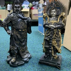 Guan Yu Gong Chinese Warrior & Chinese Diety Figurine Statue 40cm -15inch Approx - Picture 1 of 8
