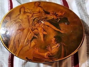 Handgefertigte lackierte himmlische Schmuckschatulle. - Bild 1 von 10