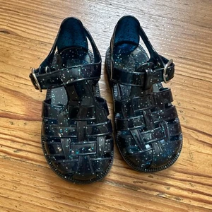 Sandalias Gap azul oscuro brillo chispa cubo gelatina nuevas sin etiquetas TALLA 5 - Imagen 1 de 4