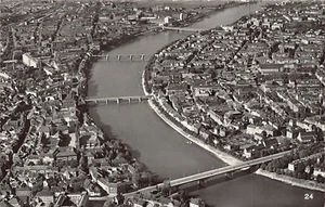 Schweiz - BASEL - Luftphoto - Die vier Rheinbrucken - Verlag Gebr. Frey Serie Fl - Picture 1 of 2