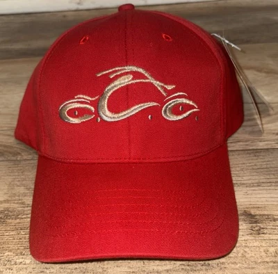 Orange County Choppers New York Biker Red Fitted Hat Size Large/XL NWT - Image 1 of 4