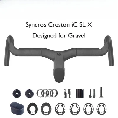 Gravel Road Bicycle  Full Internal Cable Routing Carbon Integrated Handlebar - Image 1 of 4