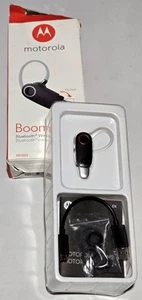 Motorola MH003A Boom 2+ FOR PARTS ONLY Bluetooth Wireless Headset Black Ear Hook - Zdjęcie 1 z 6