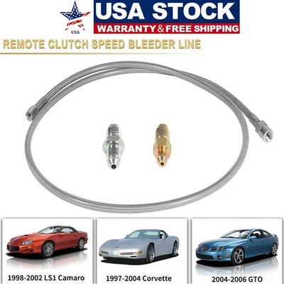 Línea de purga de velocidad de embrague remoto para 97-04 Corvette 98-02 LS1 Camaro y Firebird Foto 1 de 4