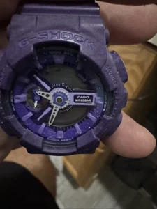 Casio G-Shock Herren Heathered Blue Ana-Digitaluhr GA110HT-2A ohne Bat - Bild 1 von 7