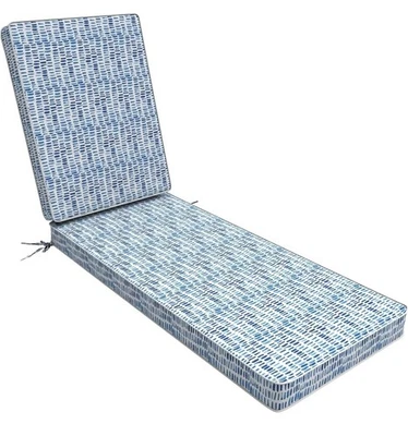 Cojín para silla de patio LVTXIII exterior chaise lounge azul guijarro 80x26x3 Foto 1 de 4
