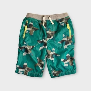 Mini Boden Star Camo Pattern Green Pull On Shorts - Picture 1 of 3