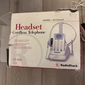 RADIOSHACK Zestaw głośnomówiący telefon zestaw słuchawkowy - ET-1101 ze słuchawką / mikrofonem Mo - Zdjęcie 1 z 2